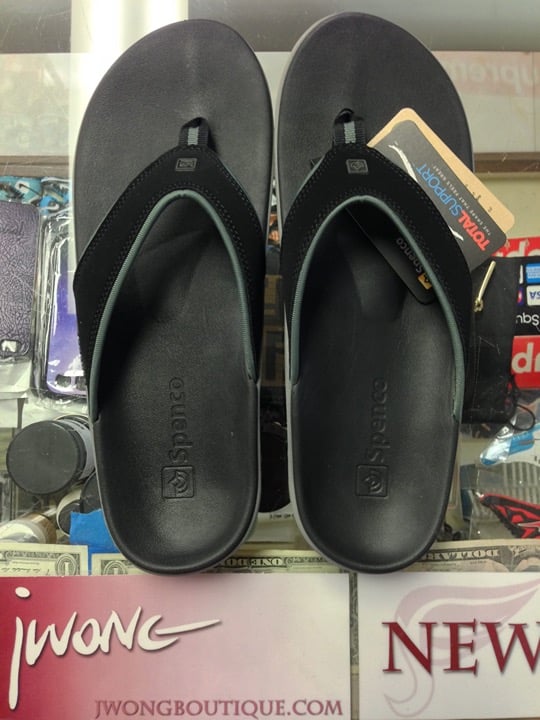 Spenco Yumi Men Total Support Flip Flops Size 8-13