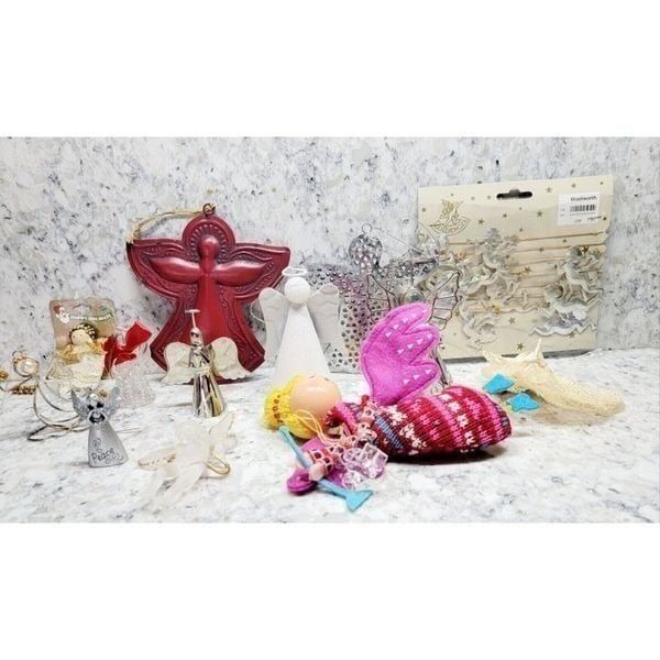 Lot Of Vintage Christmas Ornaments Angel Theme At Least 12- Will Include Bonus!