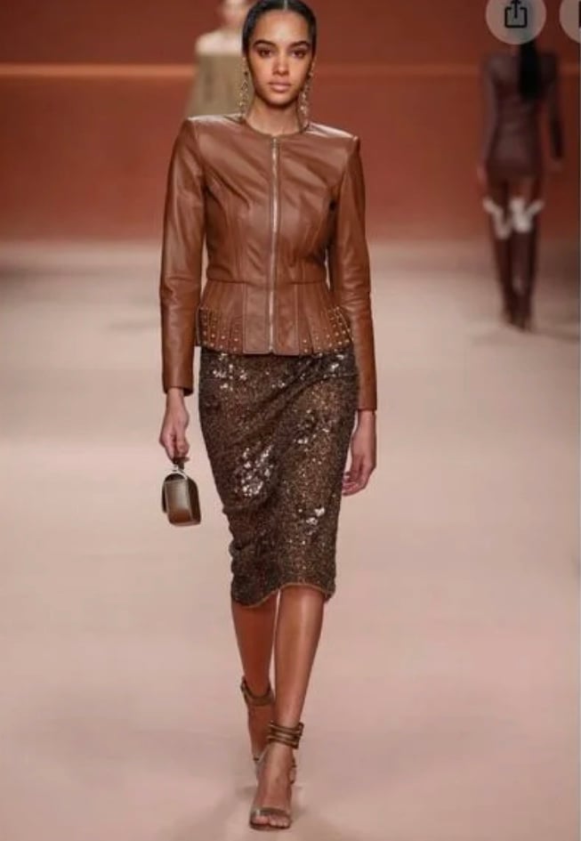 I.N.C International Concepts Faux Leather Ladies Jacket