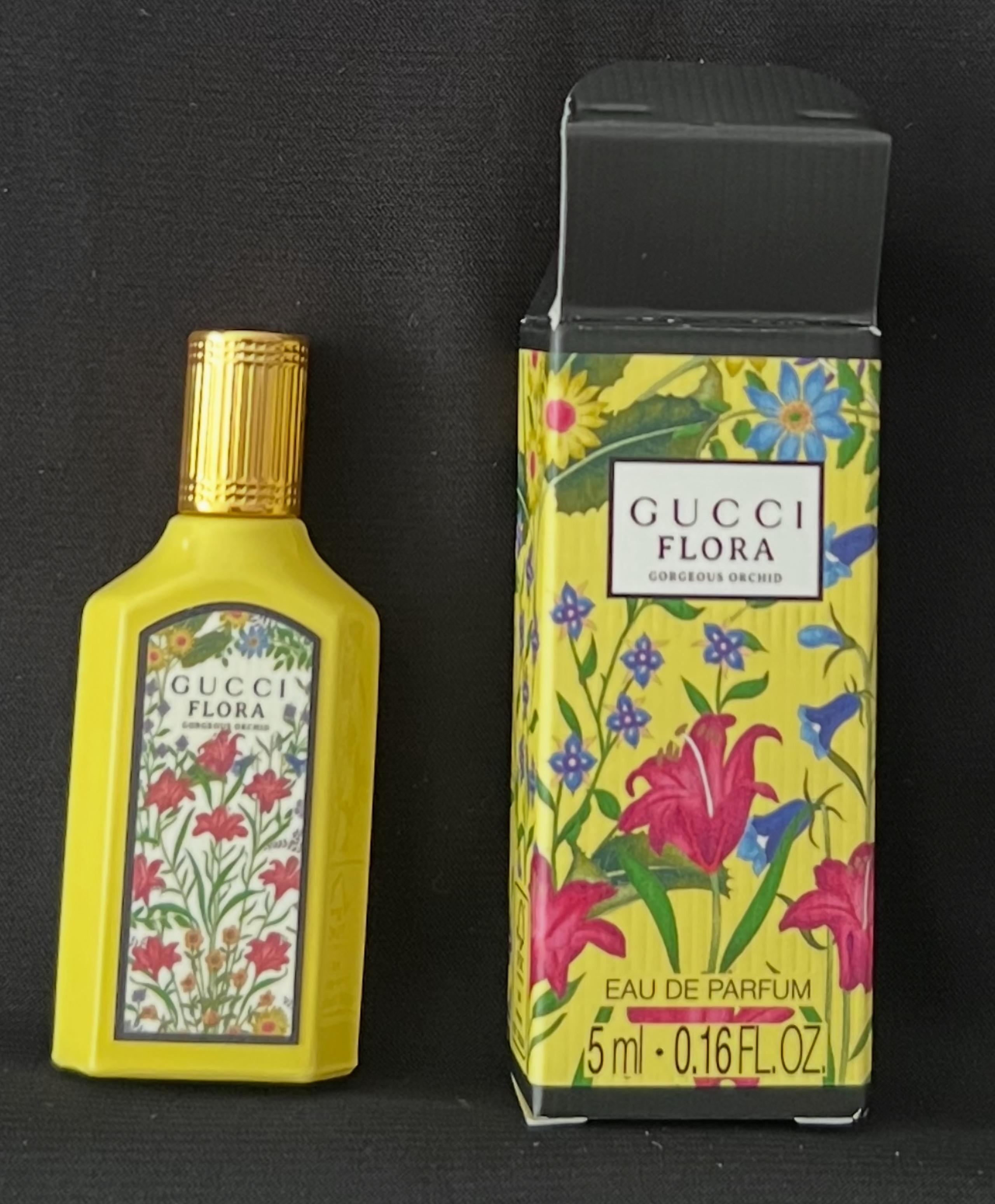 Gucci Flora Gorgeous Orchid Eau De Parfum 5mL Travel Size Mini Dabber NEW