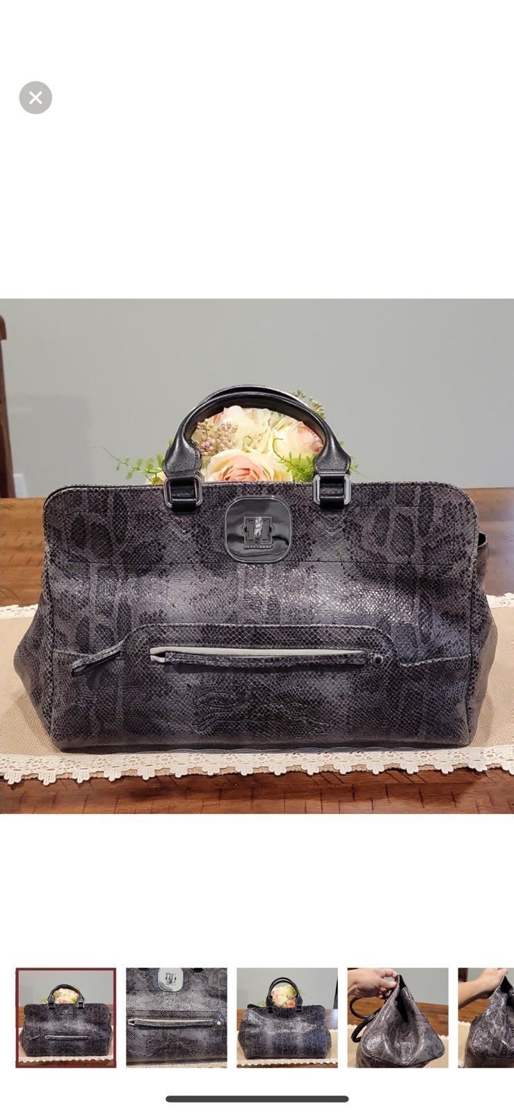 Authentic Longchamp Hand bag 15X 11 .