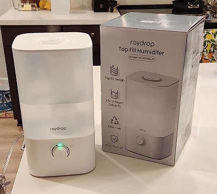 New Humidifiers for Bedroom, 2.5L Top Fill Cool Mist Humidifiers for Home