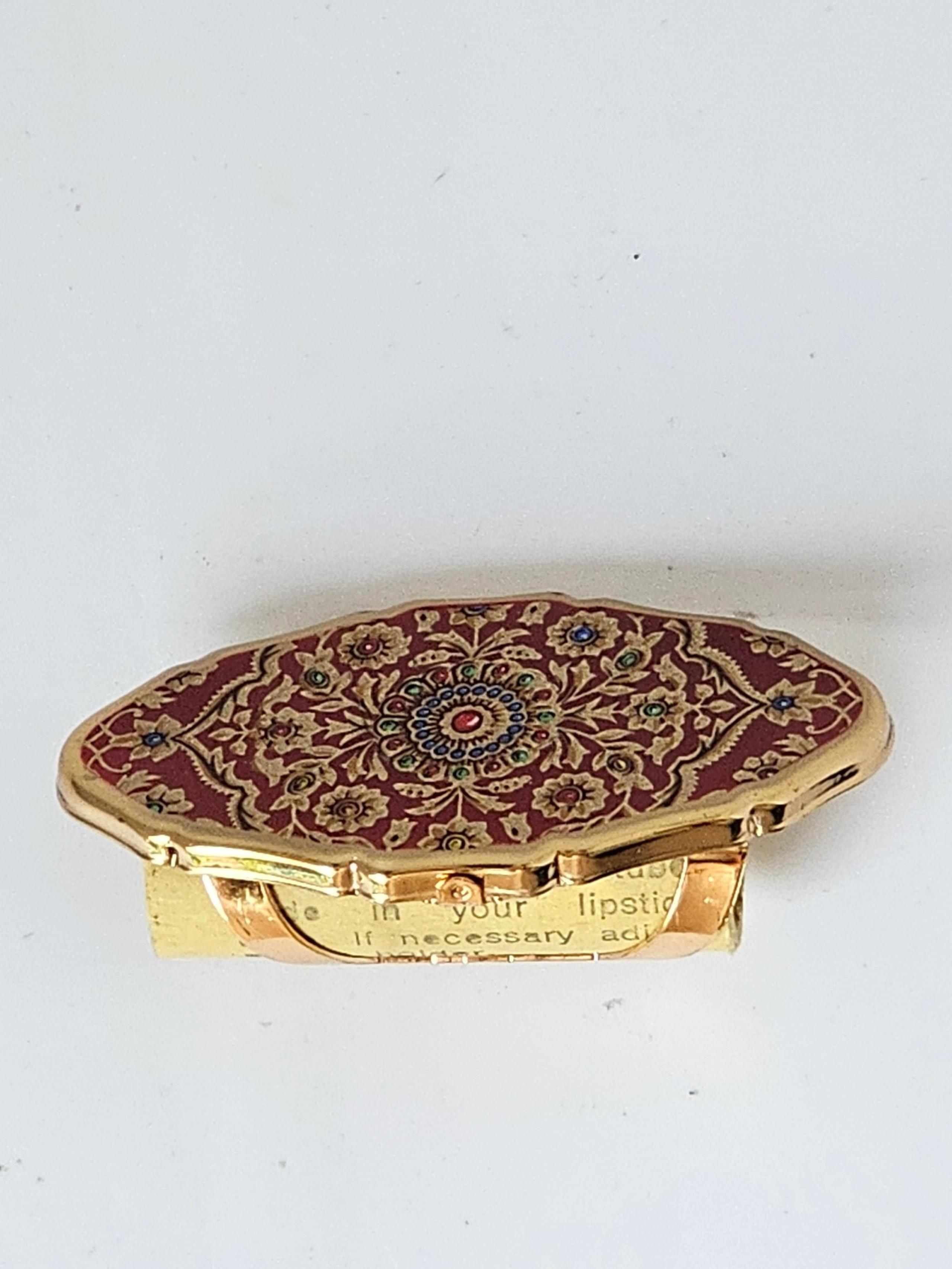Vintage Stratton Lipview Lipstick Holder Case Mirror Made In England