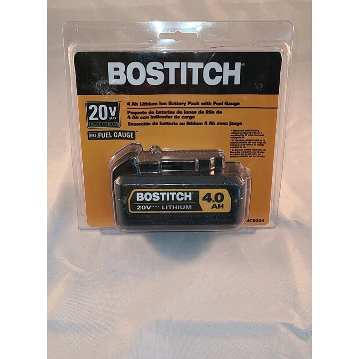 New Genuine OEM 4.0Ah Bostitch BCB204 20v MAX Lithium Ion Battery Free Shipping New Genuine OEM 4.0Ah Bostitch BCB204 20v MAX Lithium Ion Battery Free Shipping