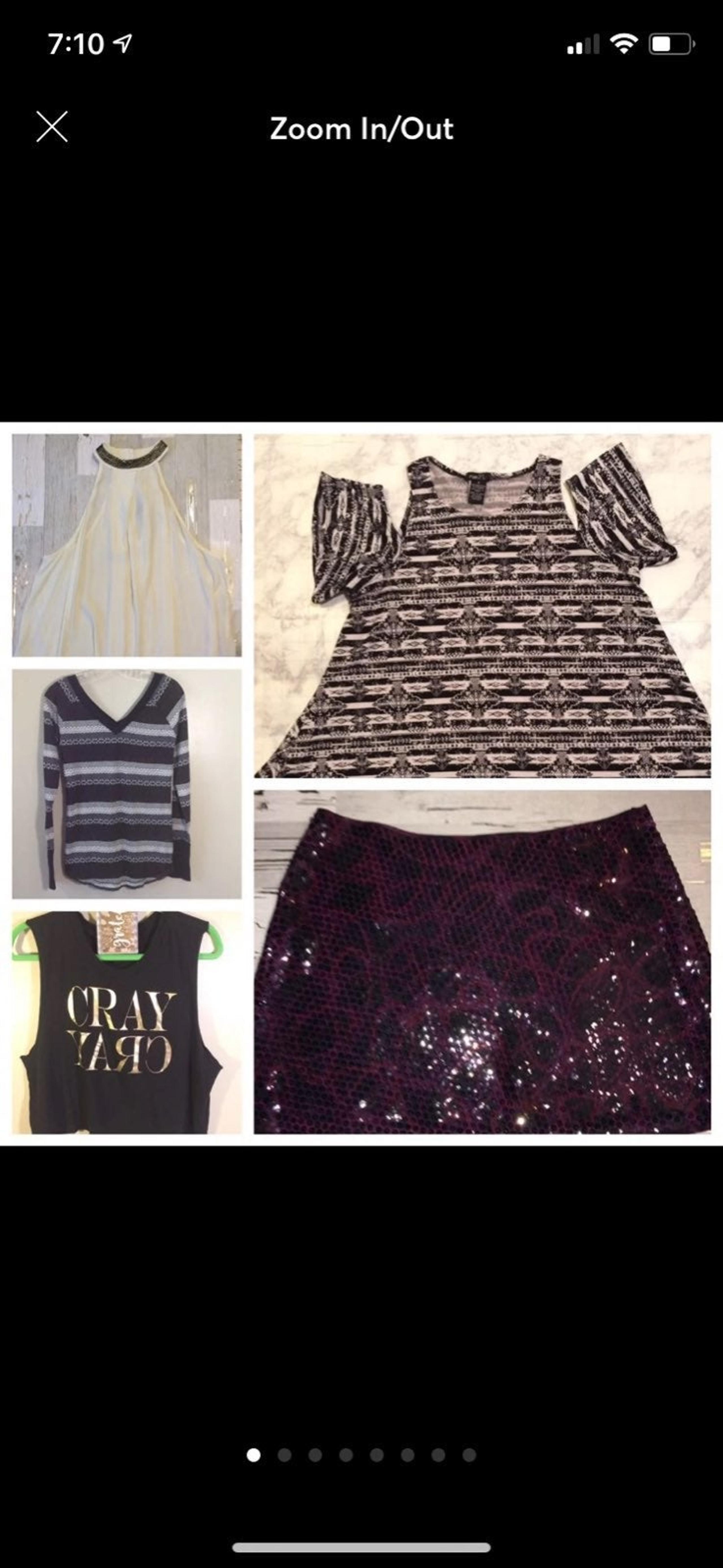 Bundle of womans mediim tops and a sequi