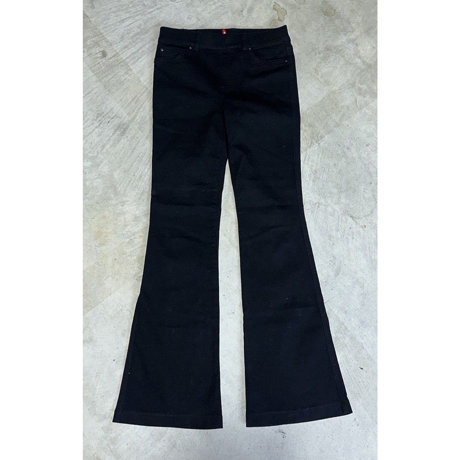 Spanx Womens SpanxShape EveryWear Black Flare Leg Jeans Sz M Slimming Shapewear