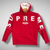 Supreme Spread Logo Hoodie Adult Large Red White Hooded Sweatshirt Pocket