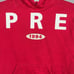 Supreme Spread Logo Hoodie Adult Large Red White Hooded Sweatshirt Pocket