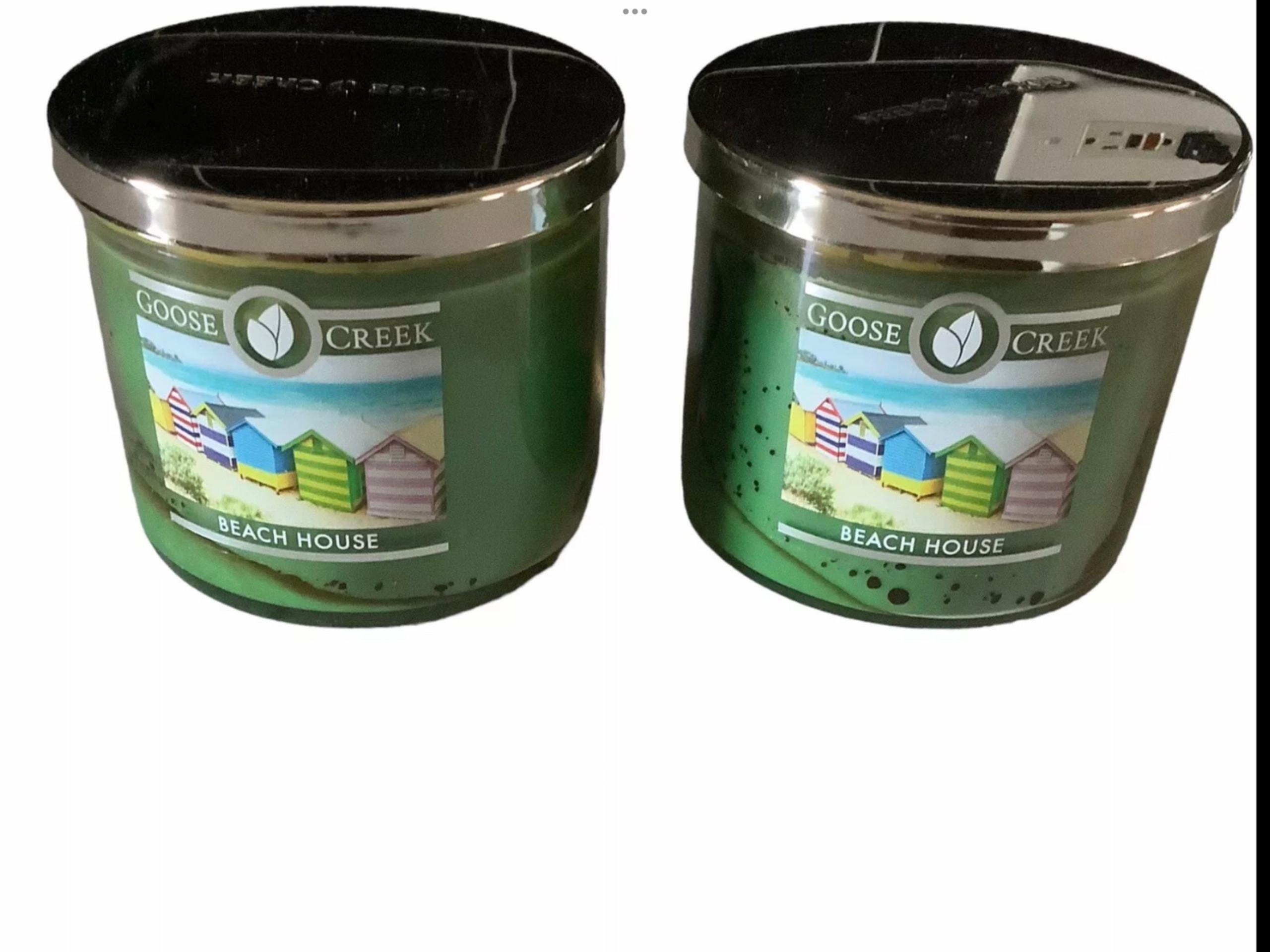 Goose creek 2 candles BEACH HOUSE glass jar 14.5 oz