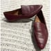Madewell Frances Leather Loafers Pointed Toe Womens 7 Maroon Slip On Shoes AH770