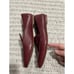 Madewell Frances Leather Loafers Pointed Toe Womens 7 Maroon Slip On Shoes AH770