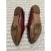 Madewell Frances Leather Loafers Pointed Toe Womens 7 Maroon Slip On Shoes AH770