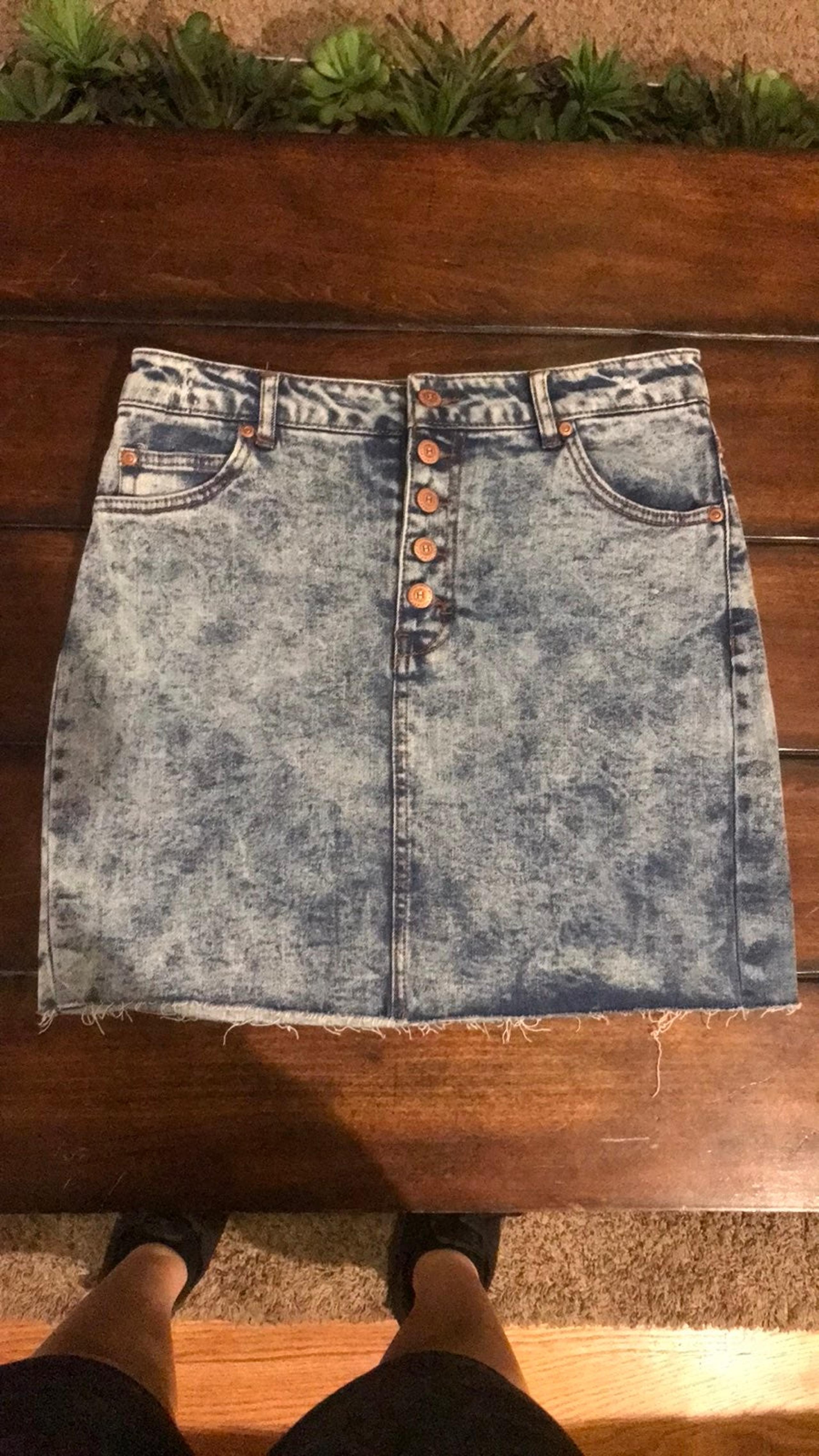 Highway jeans acid wash Denim Skirt