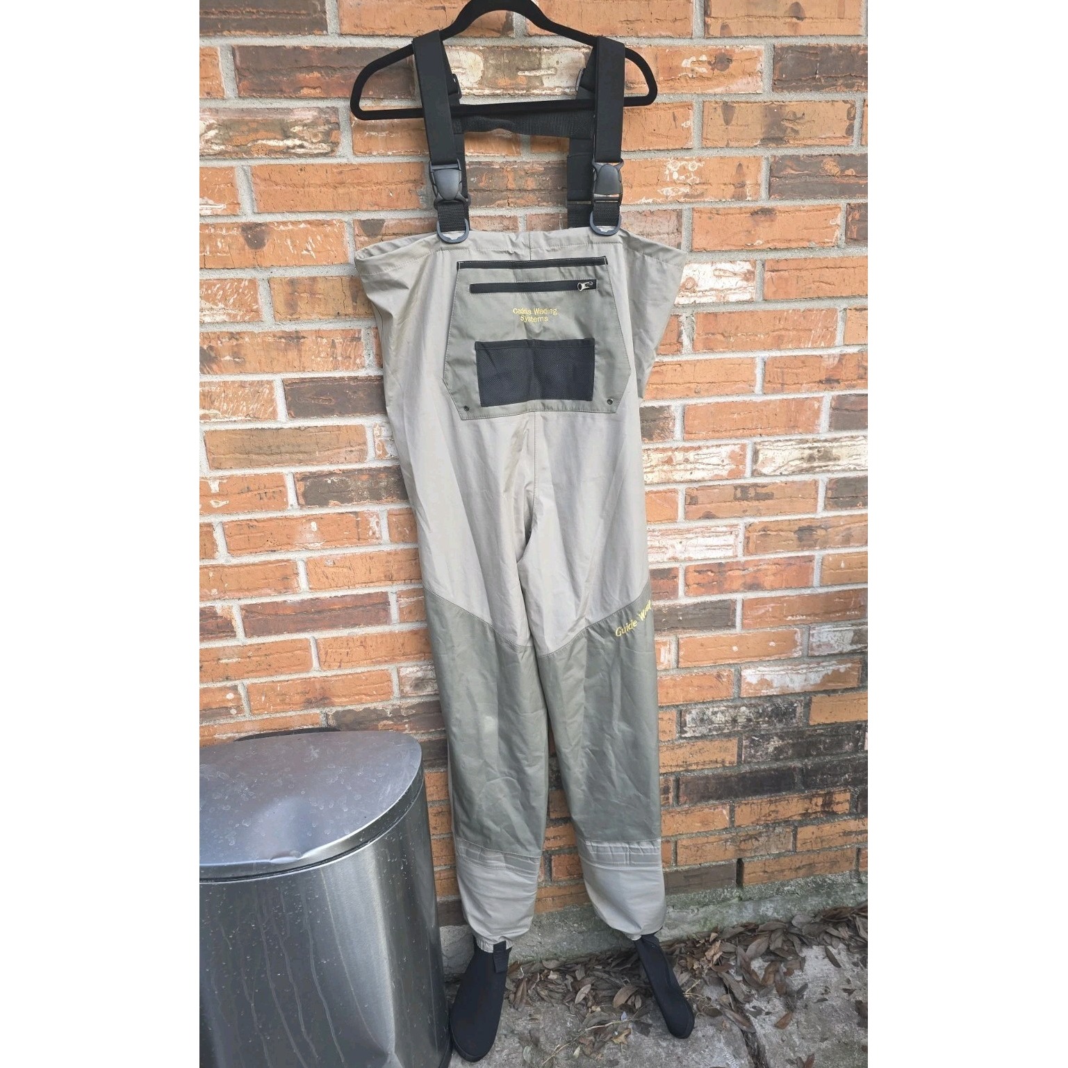 Caddis Men's S Taupe Affordable Breathable Stocking Foot Wader Stout -No Boots