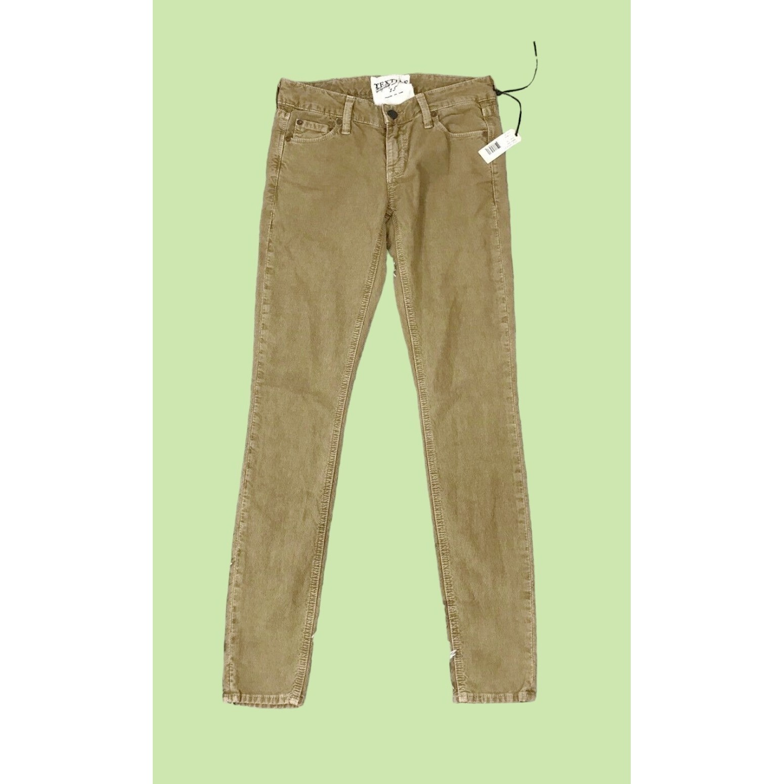 NWT TEXTILE ELIZABETH AND JAMES DEBBIE Corduroy Fitted JEANS SZ 25 (27x30)