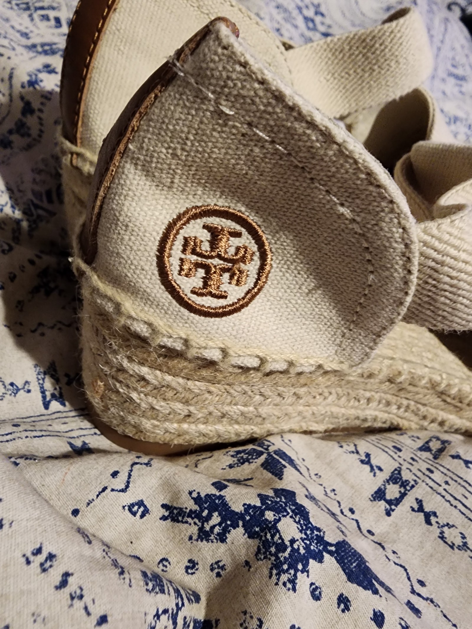 Tory Burch beige espadrillas 8M