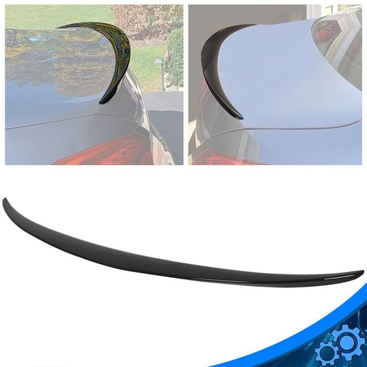 2014-2019 Mercedes BenZ C-class W205 Coupe Rear Spoiler PG Style Gloss Black Bra
