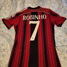 AC Milan 2014/2015 Robinho Player Issue Adizero Soccer Jersey Size 7 M