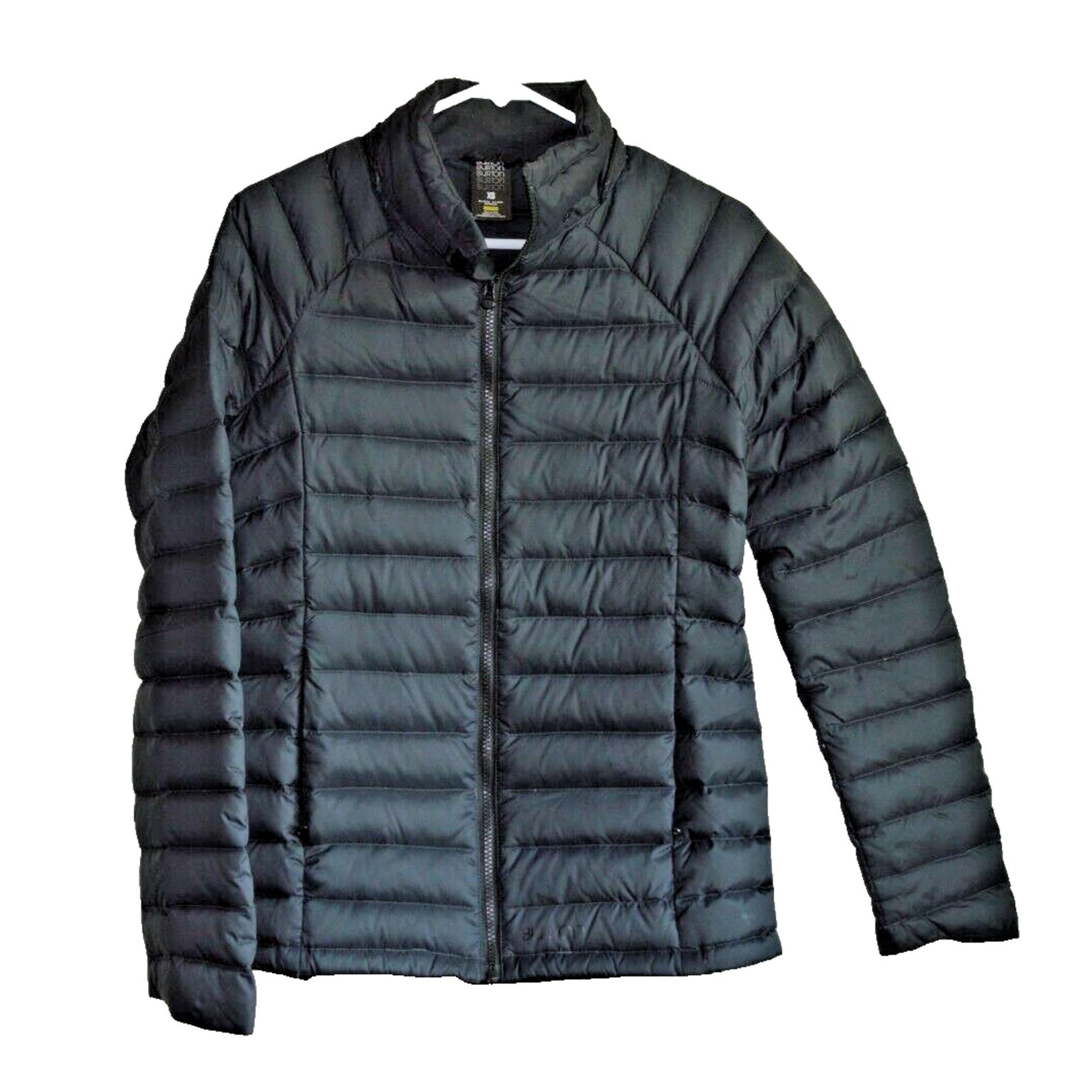 Burton Puffer Jacket Down Feathers Black XS Warm Zip