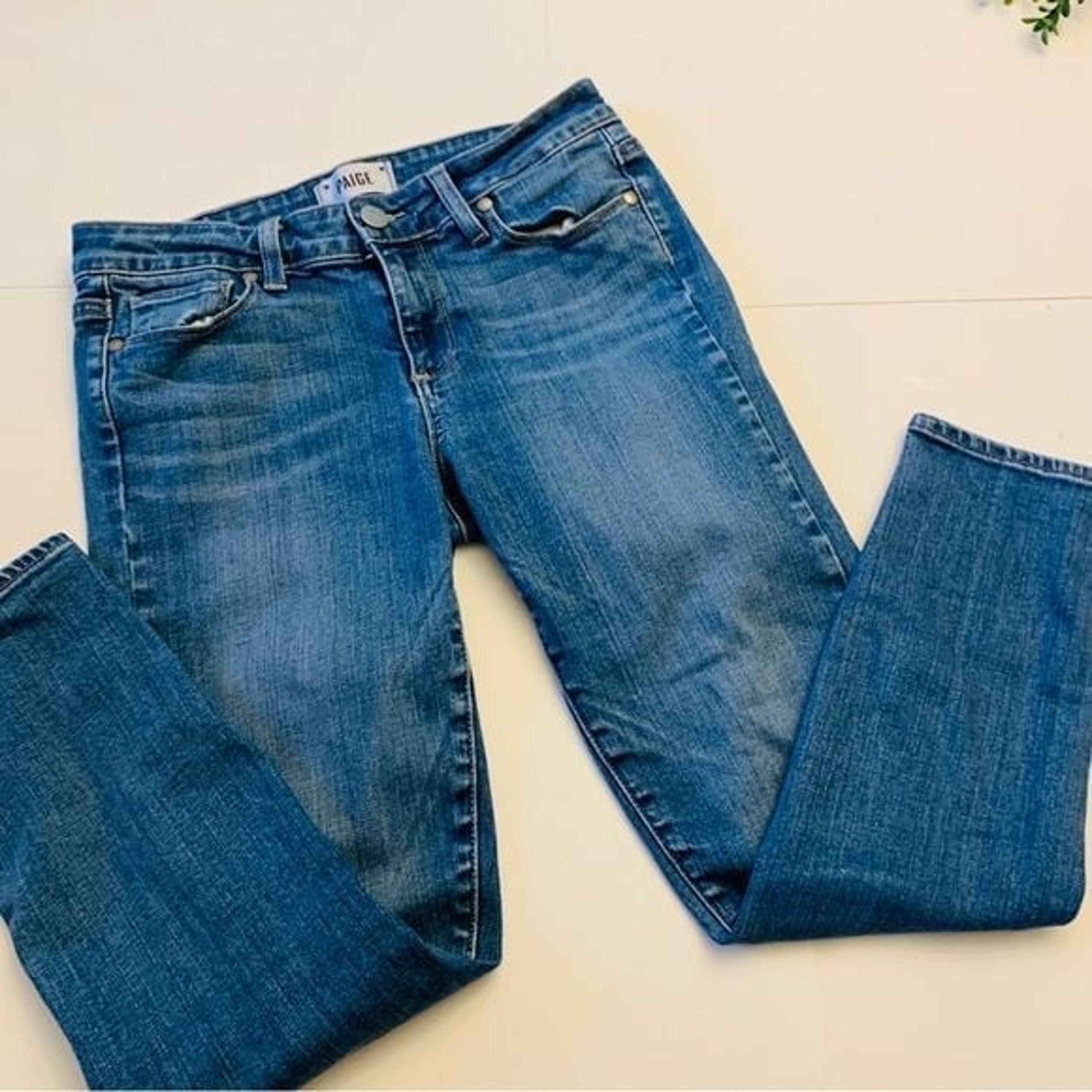 Womens Paige blue Skinny jeans verdugo crop size 28x24 Cotton Blend