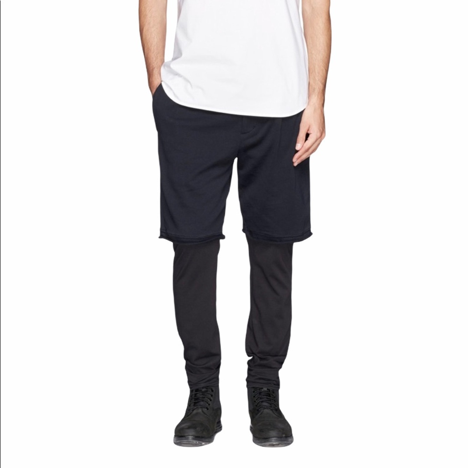 3.1 Phillip Lim Black Hybrid Double Layered Pant Women's Size 6