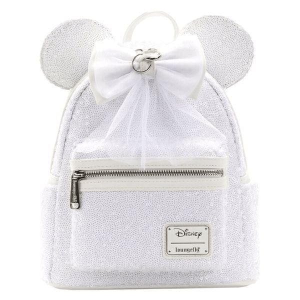 Loungefly Disney Minnie Mouse Sequin Wedding Mini Backpack