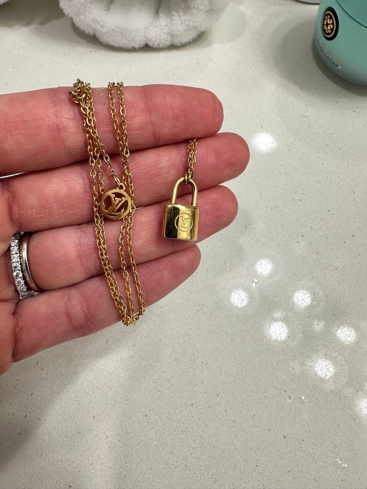 LV Lock Pendant