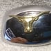 Silver Chrome Shiny Buckle Gold Texas Longhorns Center Excellent Condition USA