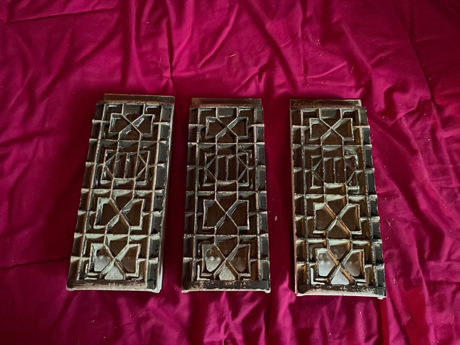 3 Vintage gas heater great bricks