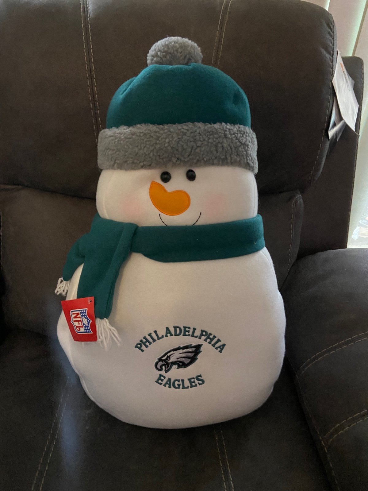 Eagles plush snowman