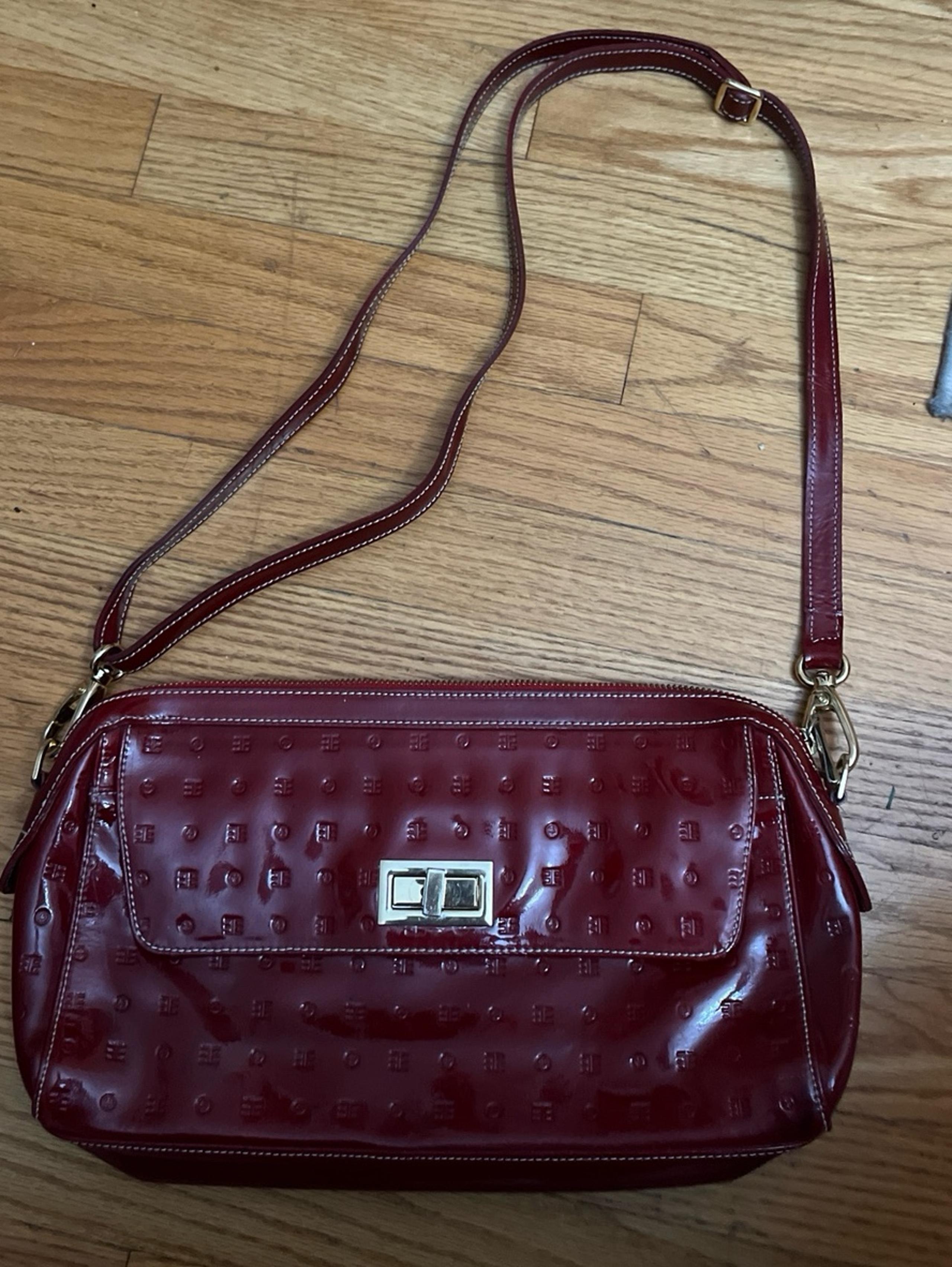 crossbody red Arcadia bag