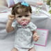 22inch Blue Flower White Yarn Reborn Doll rg3k0