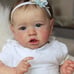 22inch Blue Flower White Yarn Reborn Doll rg3k0