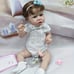 22inch Blue Flower White Yarn Reborn Doll rg3k0