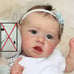 22inch Blue Flower White Yarn Reborn Doll rg3k0