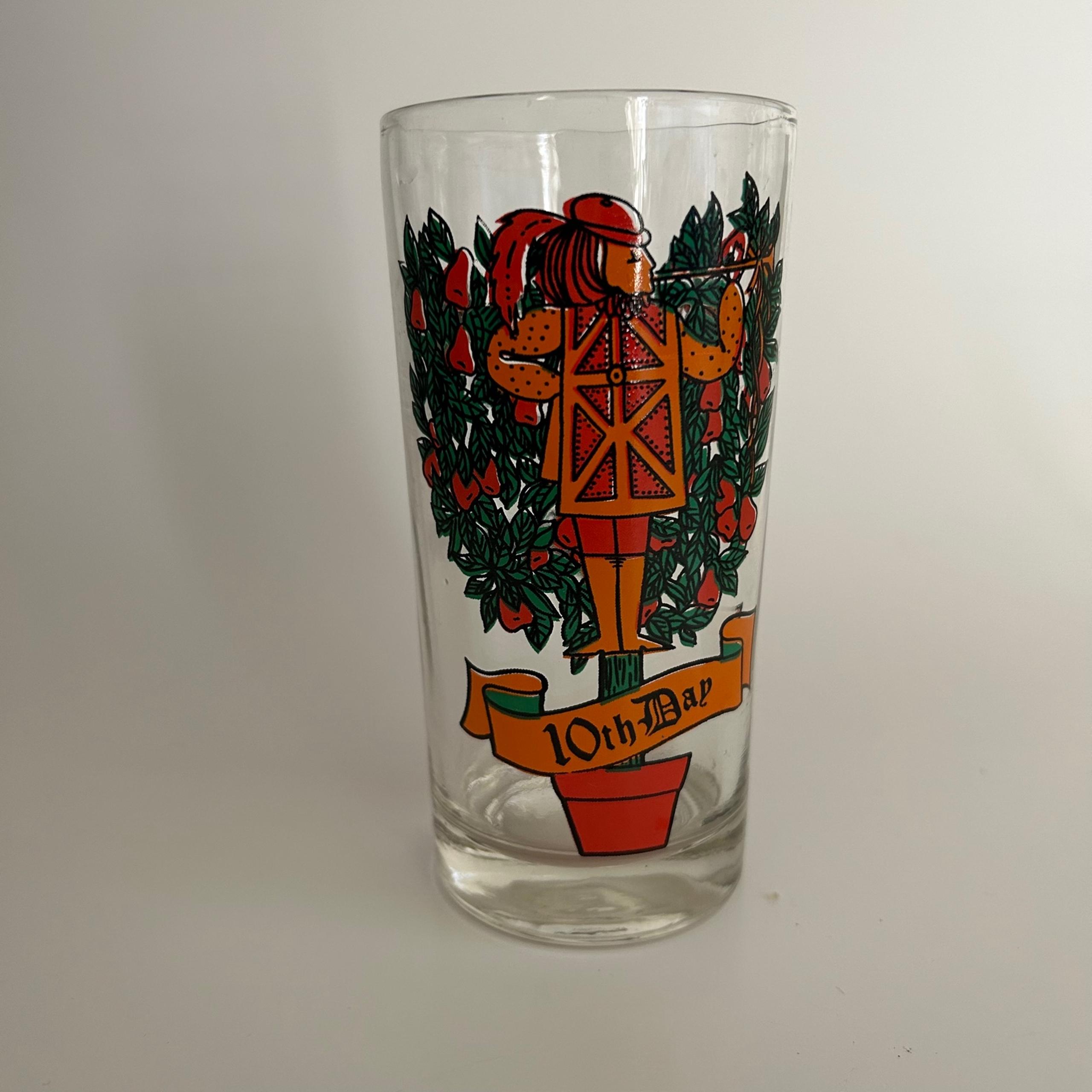 Vintage anchor hocking Christmas tumbler