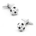 Round 3D Black and White Soccer Ball Cufflinks