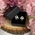 Round 3D Black and White Soccer Ball Cufflinks