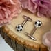 Round 3D Black and White Soccer Ball Cufflinks