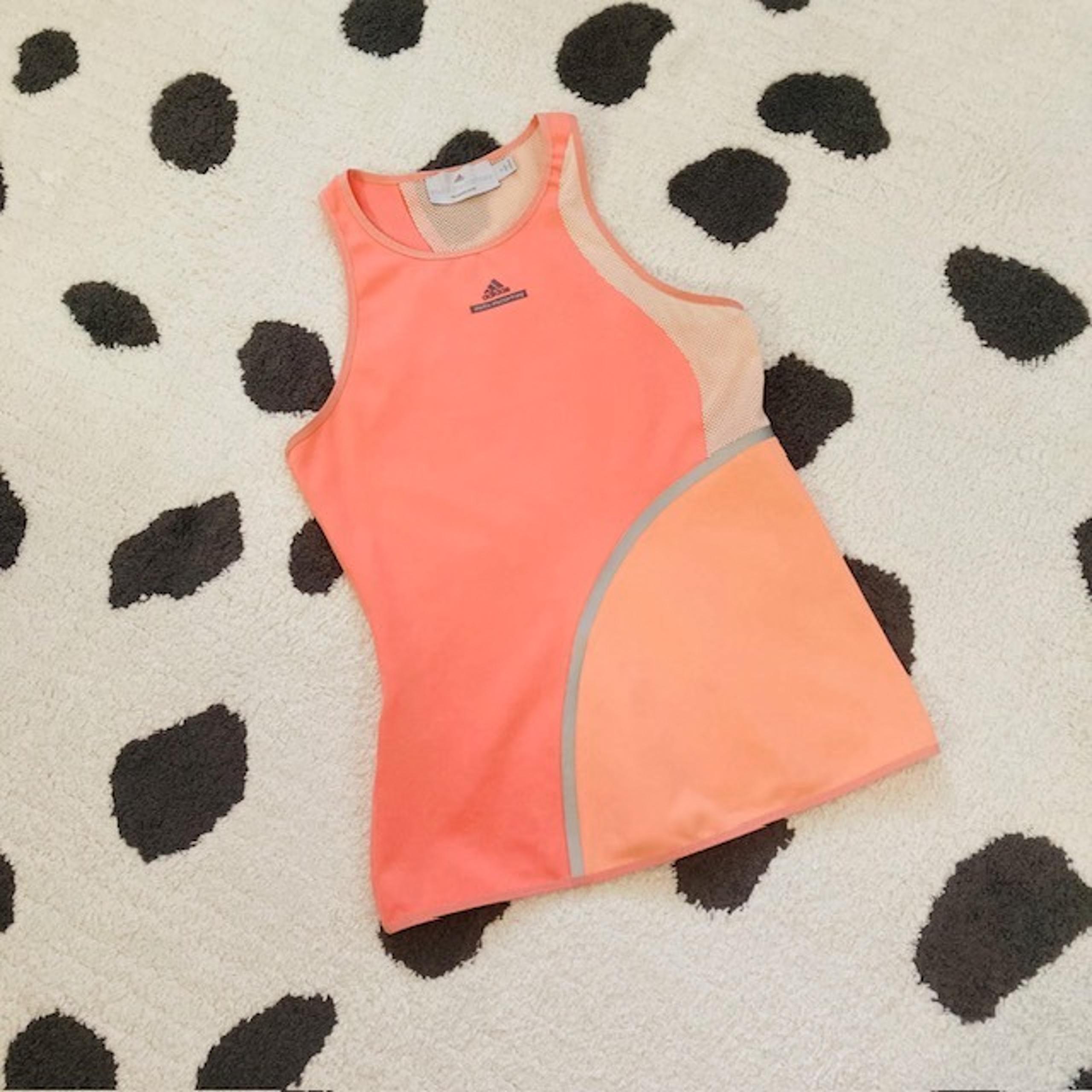 Stella McCartney Adidas Womens Small Barricade Coral Reflective Active Tank Top