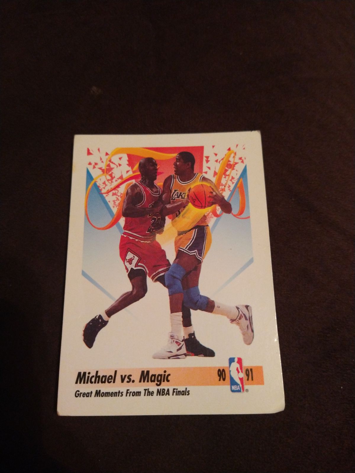 Michael Jordan vs. Magic card