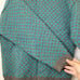 Vintage 100% Pure Virgin Wool Shetland Sweater Mens Large Birds Eye Green Gray