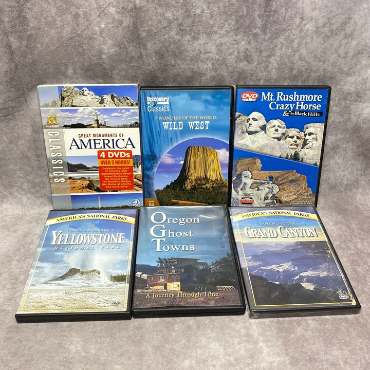 History & Discovery Documentary DVD Collection Set Of 6 - National Parks Travel