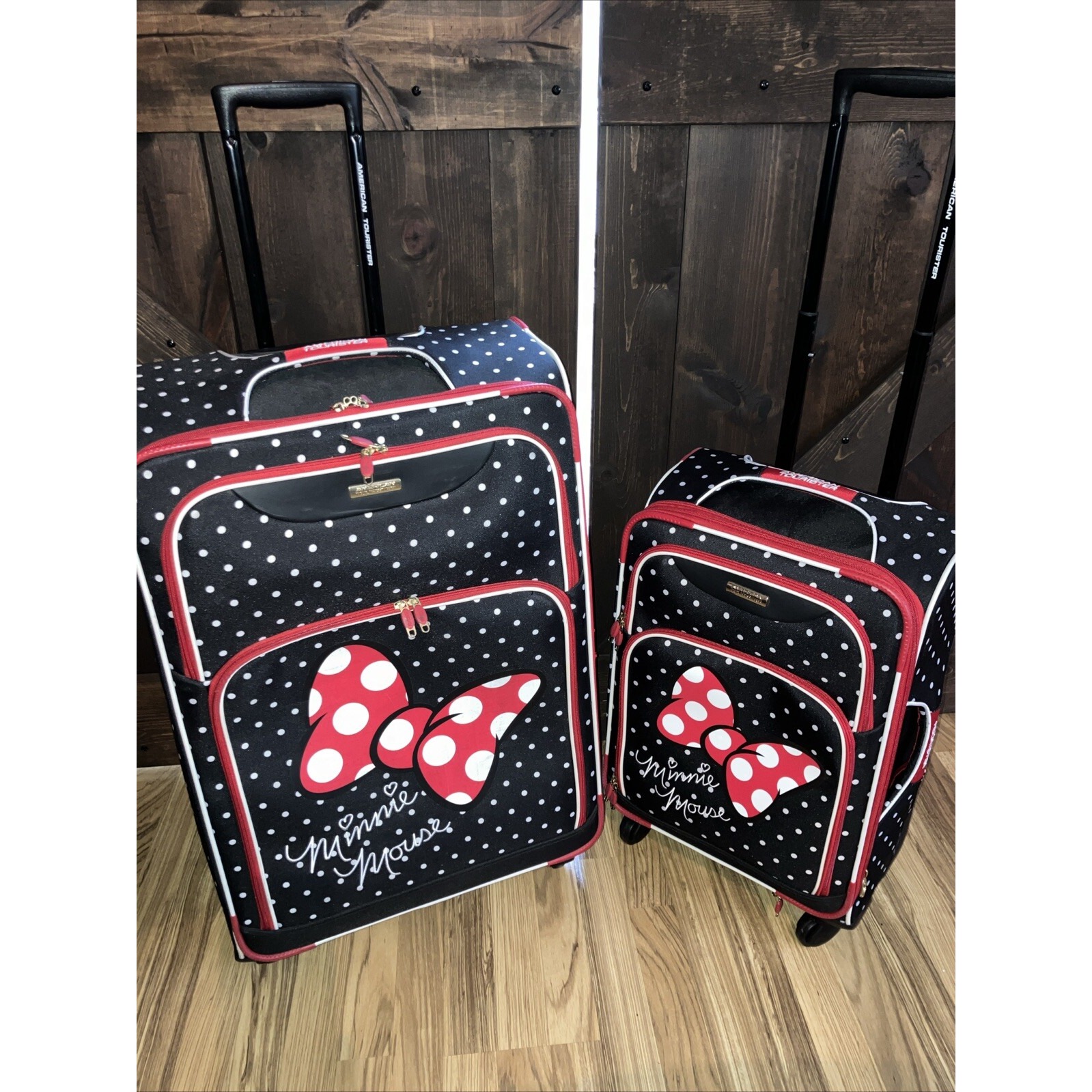 minnie mouse suitcase set