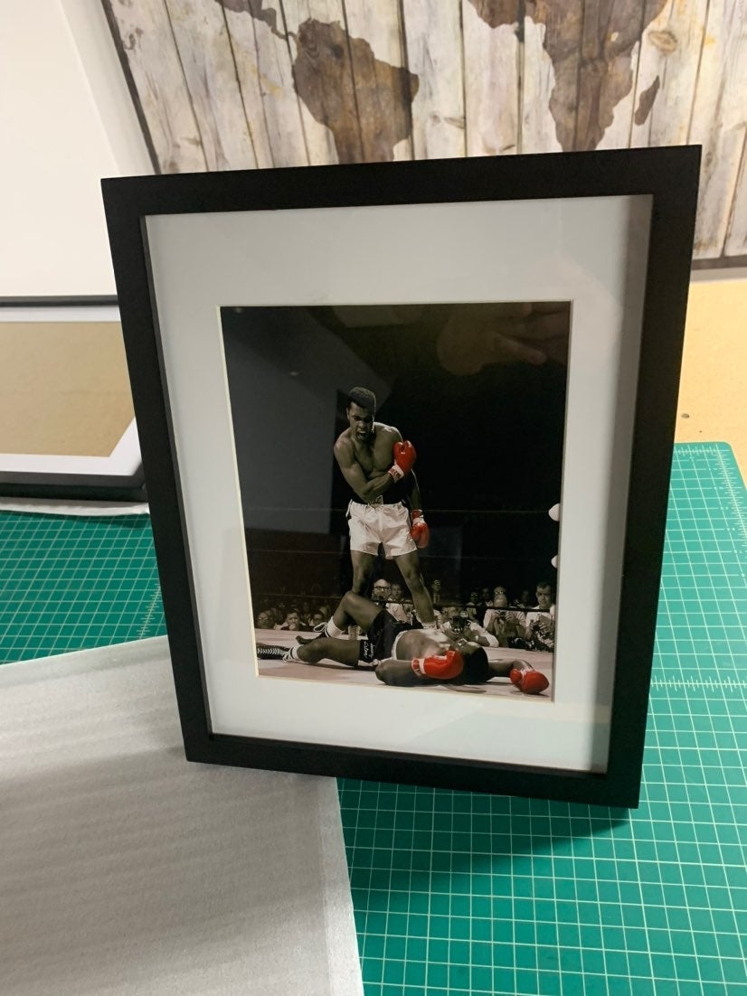 Muhammad ali framed artwork 14x18 boxing