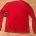 Polo Ralph Lauren Men’s All Over Pony Print Waffle Knit Long Sleeve Tee Red M
