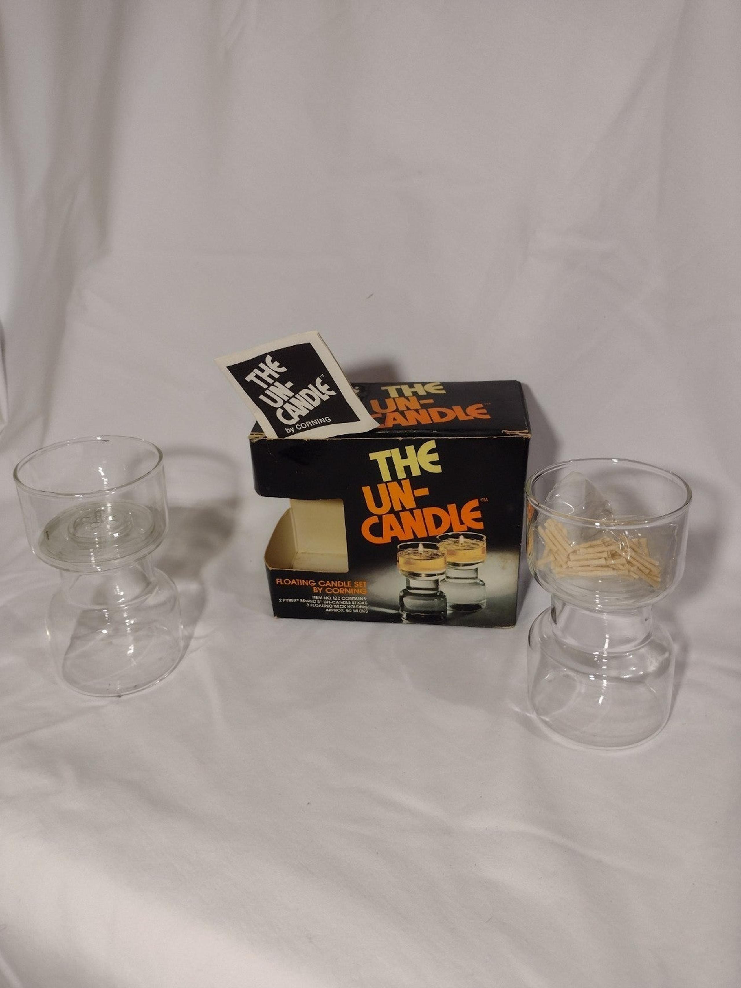 Vintage 1970s Pyrex Corning The Un-Candle in Original Box