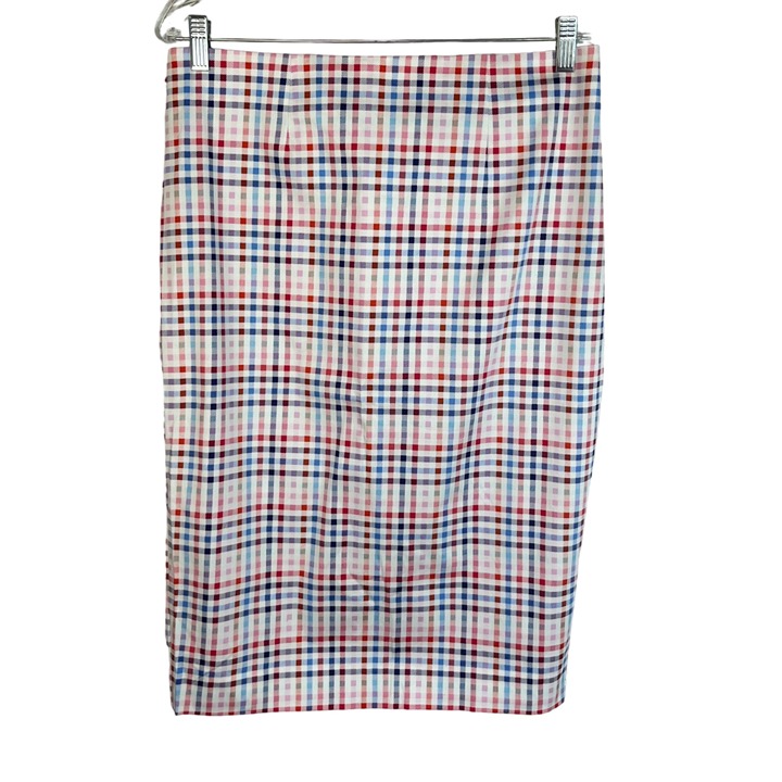 NY & Co 7th Avenue Design Studio Plaid Pencil Skirt Size 12 New