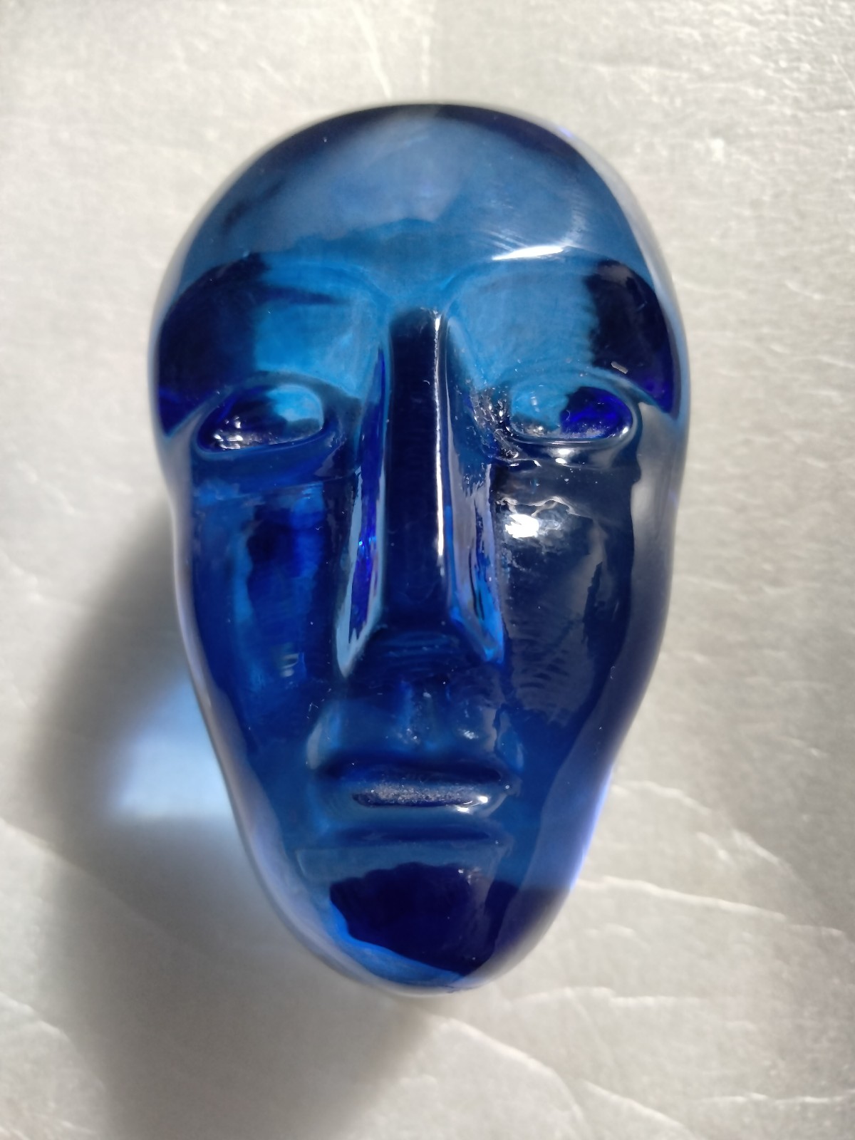 Kosta Boda Bertil Vallien Brains Sculpture Blue Red Heart Signed