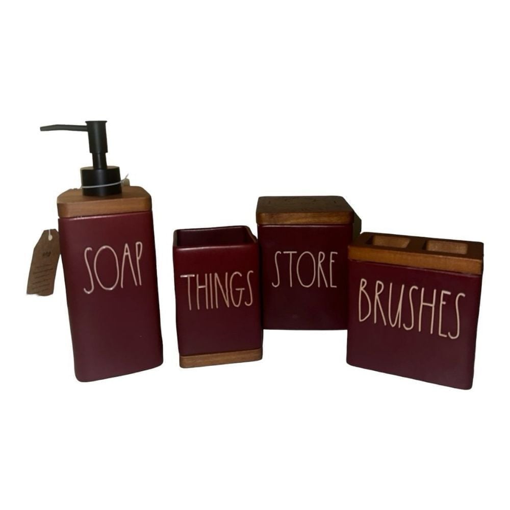 Rae Dunn Bathroom Set
